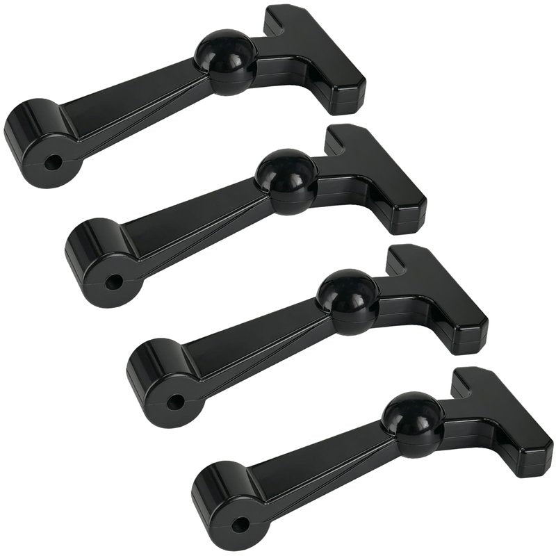 RNTKAB Black Replacement Cooler Latches (4 Pack) - Compatible with Yeti and RTIC Cooler Accessories, Silicone Rubber Upgrade T-Latches