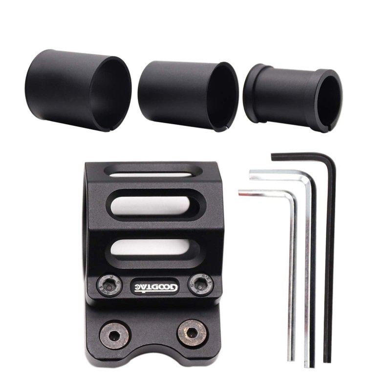 GOODTAC Offset Flashlight Ring Mount for Mlok Rail-3 Mounting Inserts Included (Black)