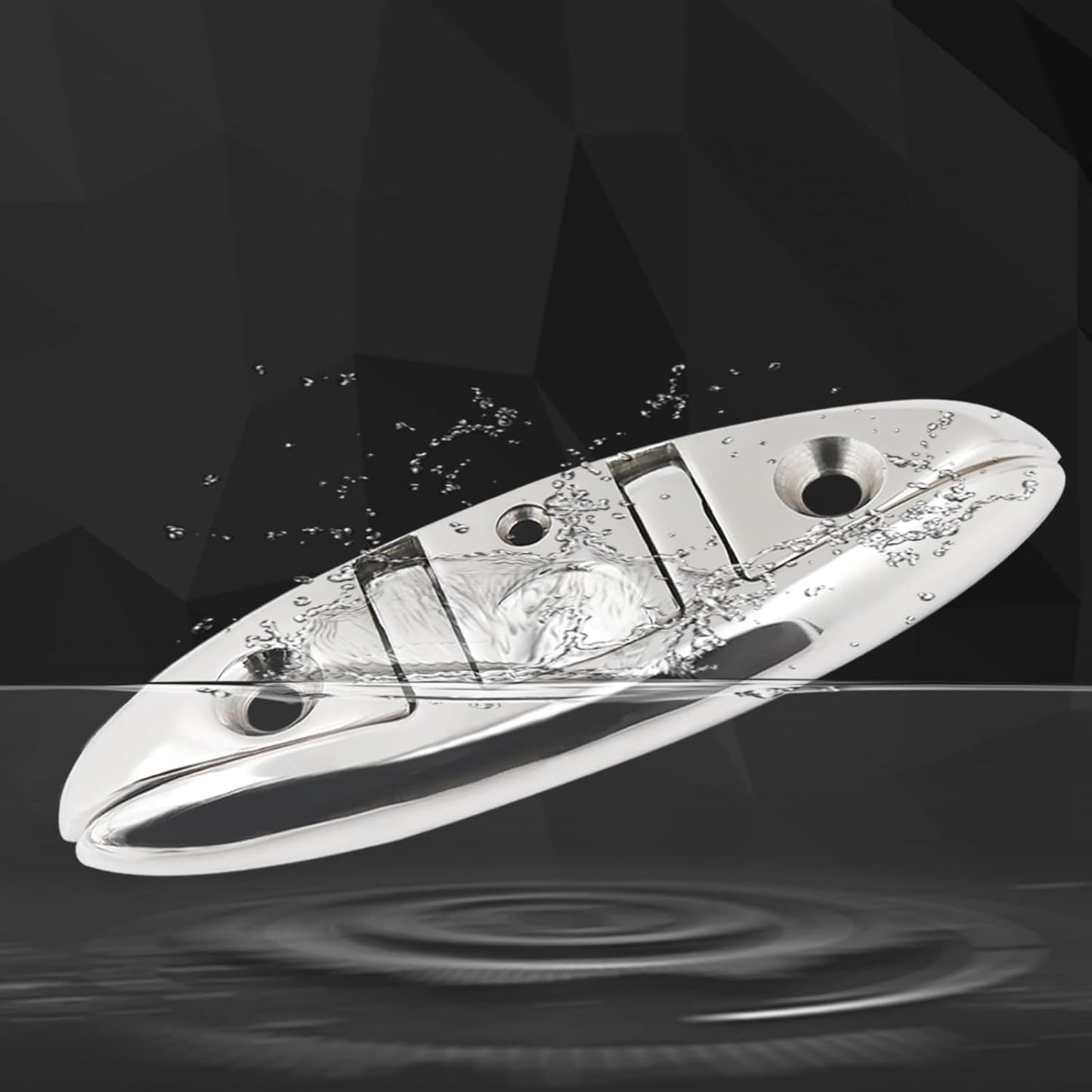 Marine Grade Boat Cleat - 6-Inch 316 Stainless Steel Folding Cleat | Ideal for Kayaks & Docks