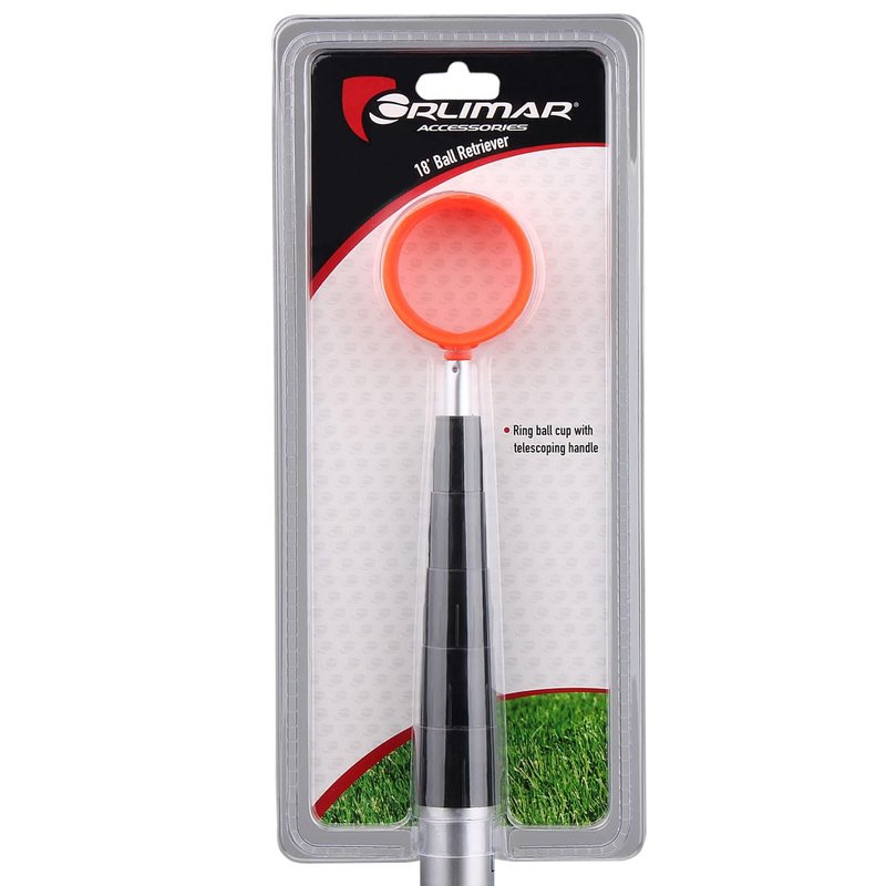 Orlimar Fluorescent Head Extra Long Golf Ball Retriever 18 Foot