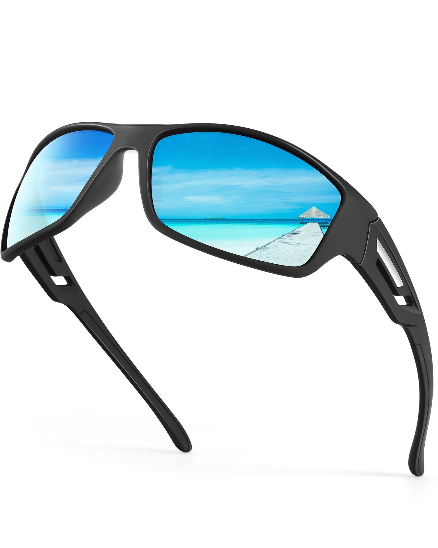 KALIYADI Sunglasses-Men Polarized Sports Sun-glasses: Mens Sunglasses Polarized UV Protection Driving Running Cycling Outdoor