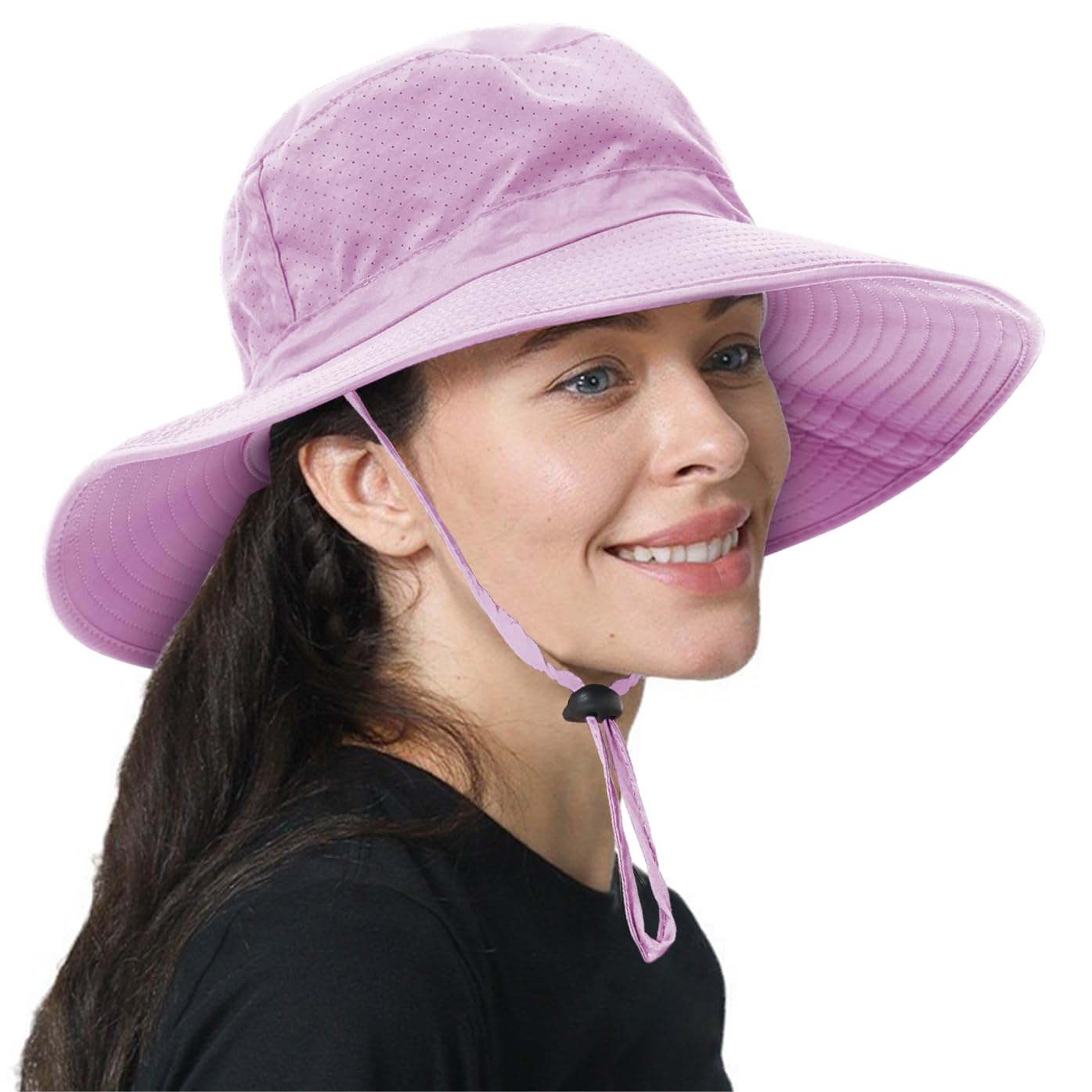 ZOORON Boonie Hat UPF 50+ Cooling Sun Hat for Men and Women,Wide Brim Bucket Hats for Outdoor Golf Hiking Safari Beach Purple