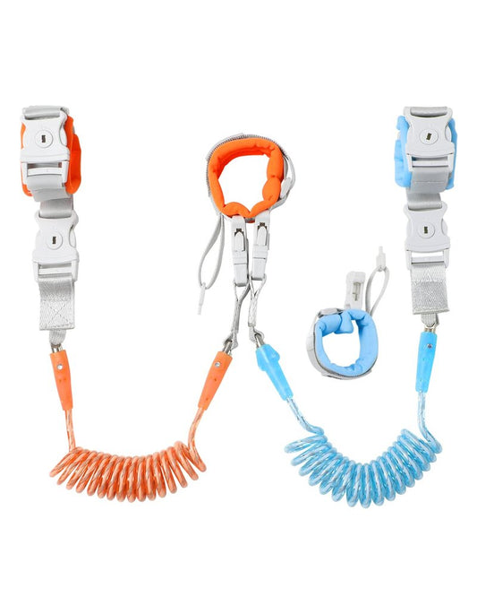 Anti-Lost Wrist Link for Toddlers - 2-in-1 Safety Wristband Leash with Key & Lock | 6.56ft Kids Walking Harness for Travel