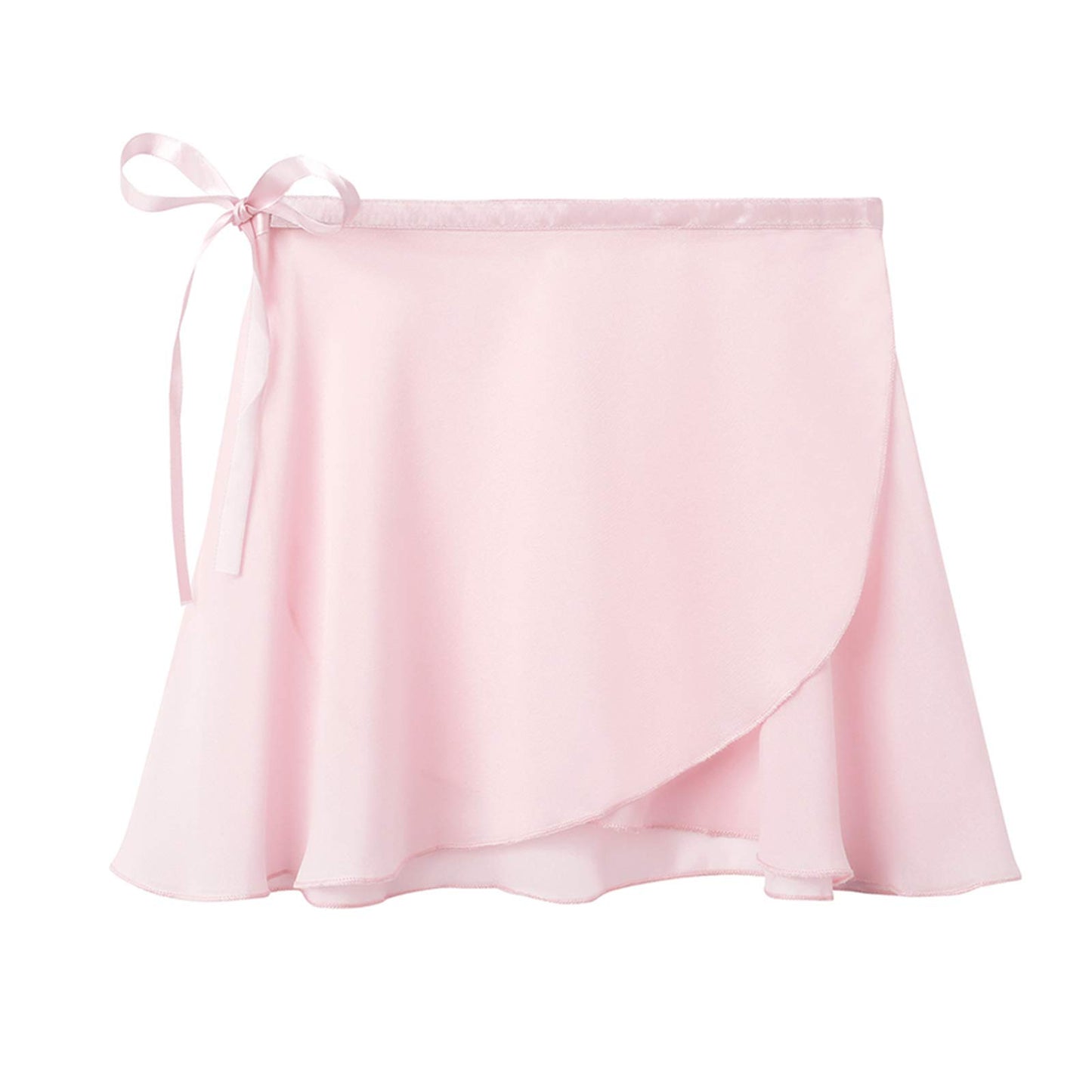 Stelle Ballet Skirts for Girls Toddler Dance Skirt Chiffon Kids Ballet Wrap Skirts (Pink (Adjustable Tie), 7-9 Years)