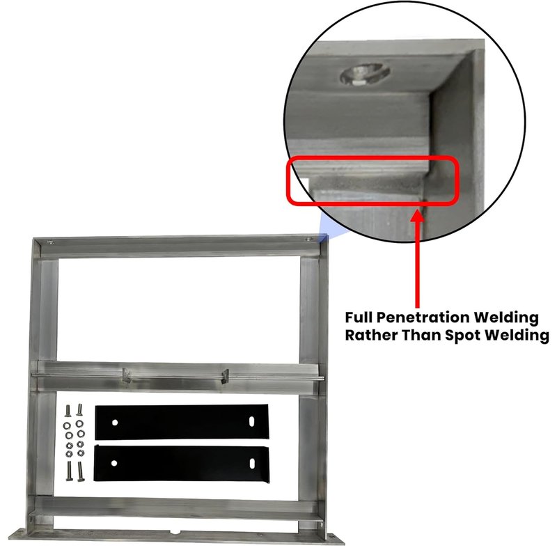 Huskey EZGO Golf Cart Aluminum Battery Tray for EZGO 1994+ Medalist TXT, Freedom TXT, and Valor 36V/48V Electric Golf Carts, One Piece Construction, 304 Stainless Steel Hardware Included
