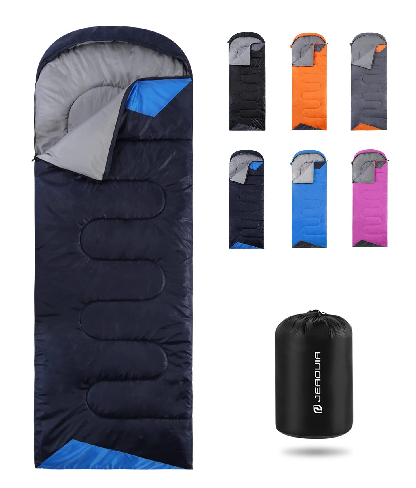 Sleeping Bags for Adults Cold Weather - 20 Degree Big&Tall Size Backpacking Lightweight Waterproof for Girls Boys Mens Teen Women for Camping Hiking Outdoor Travel Hunting with Compression Bags