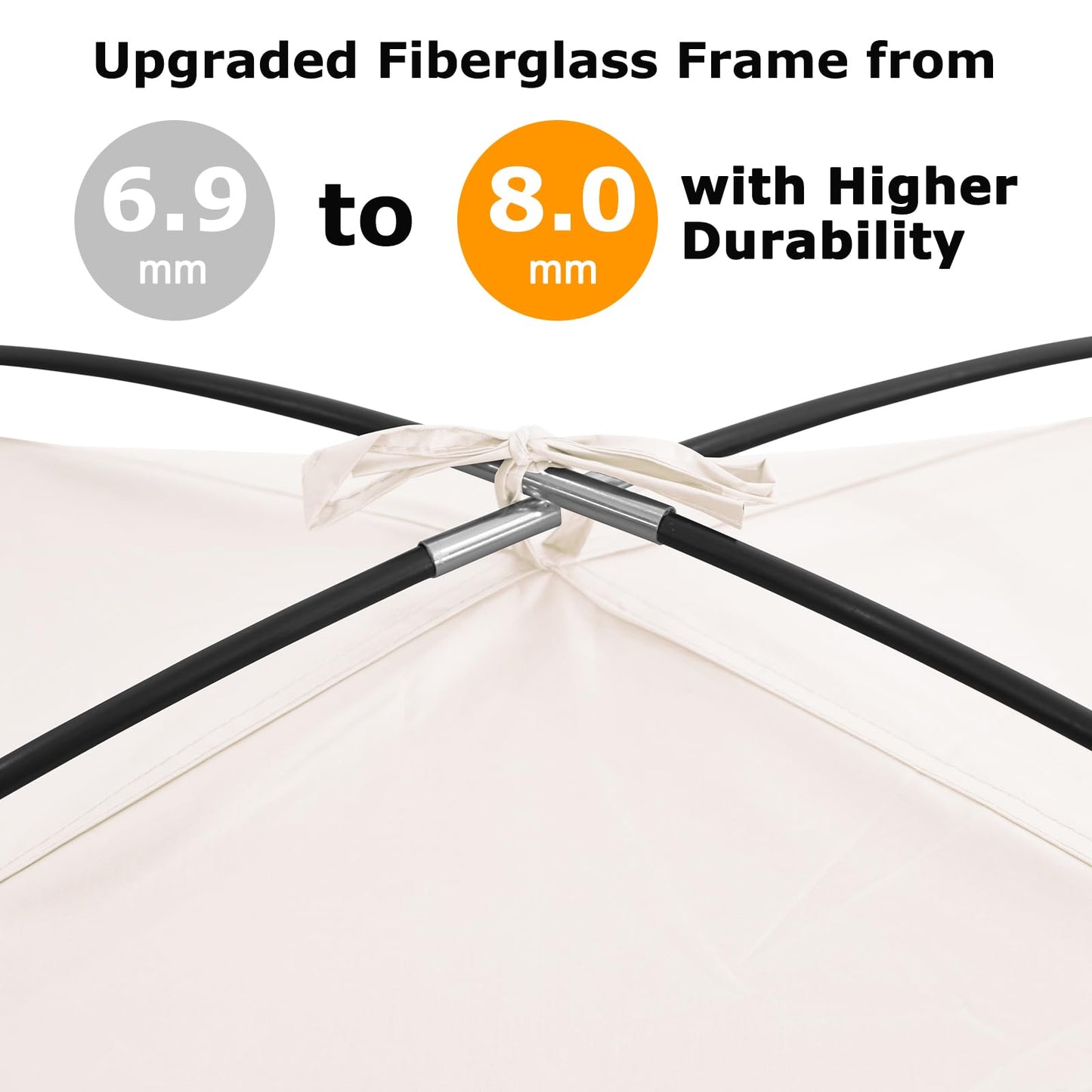 COMMOUDS Beach Tent Sun Shelter for 3/4/6/8 Person, UPF 50+ UV Protection Beach Shade Canopy Tent, Lightweight, Easy Set Up and Carry