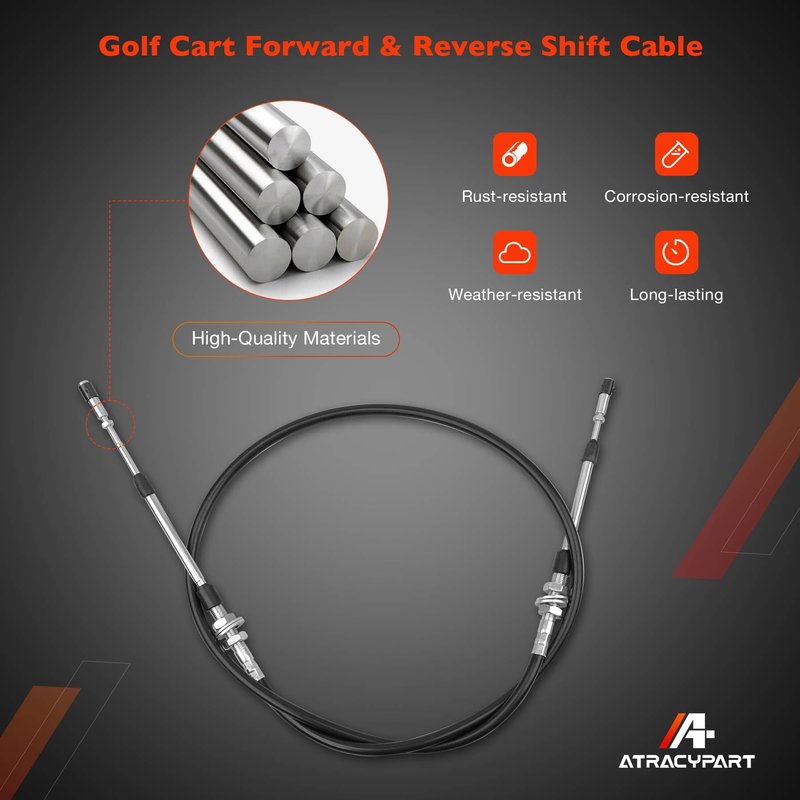 ATRACYPART Forward and Reverse Shift Cable- Compatible with EZGO RXV 2008-up Golf Cart Vehicles- Golf Carts Forward Reverse Shift Cable Replaces# OEM 603615