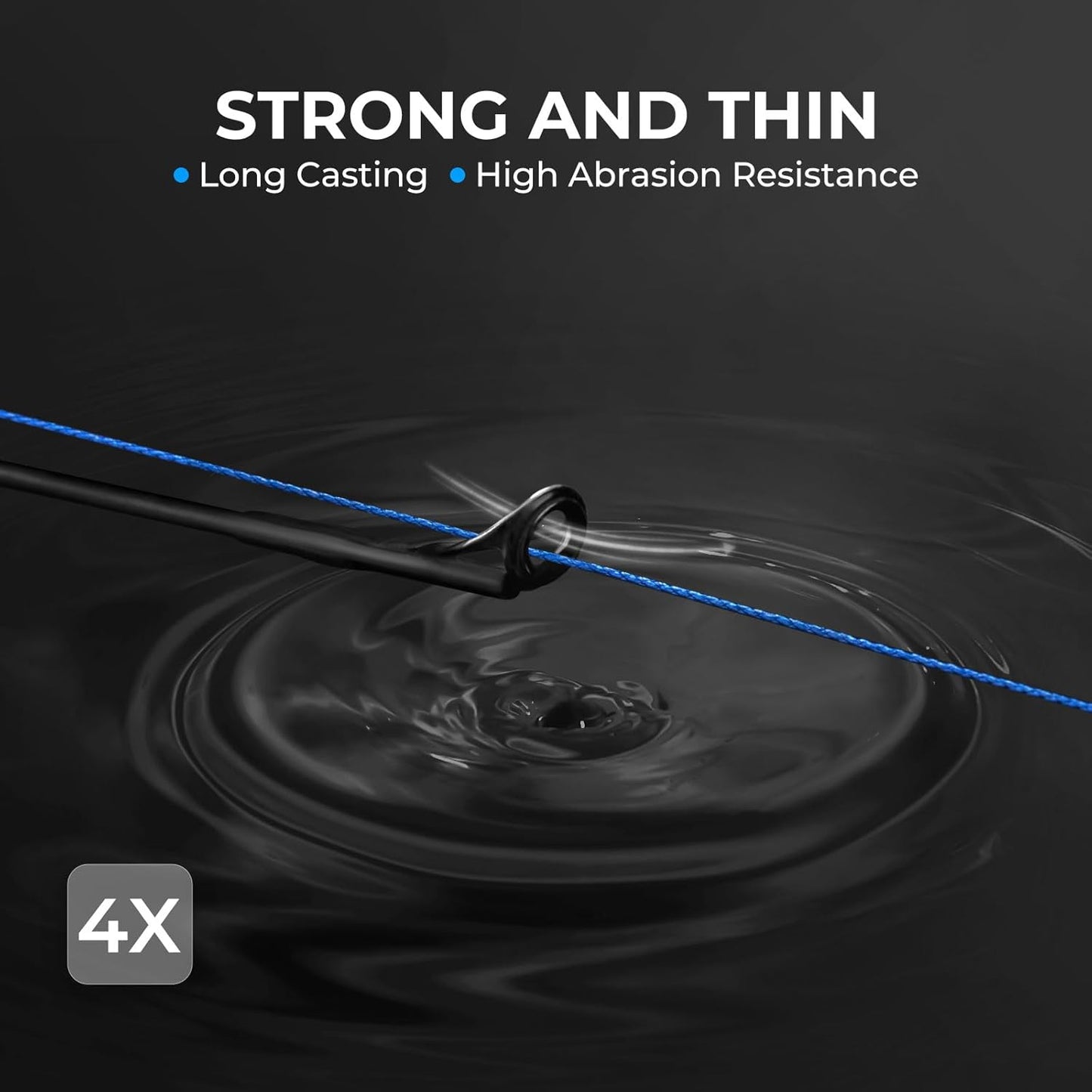 KastKing Superpower ColorShield Braided Fishing Line - Colorfast UHMWPE Fiber, Smooth & Strong, 1000 Yards