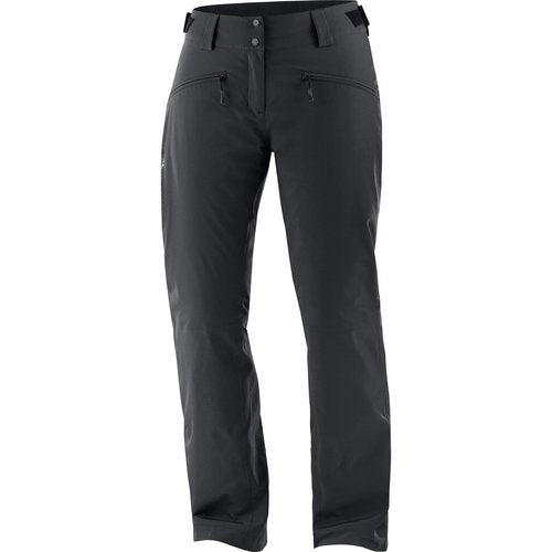 Salomon Women's Edge Alpine Ski Pants, DEEP Black, XS/R