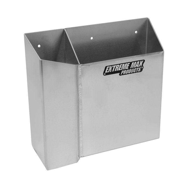 Extreme Max 5001.6368 Grease Gun Holder with Spare Cartridge Slot – Wall-Mount Aluminum Rack for Garage, Shop, Race & Enclosed Trailers, Toy Haulers – Silver
