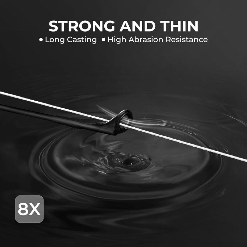 KastKing Superpower ColorShield Braided Fishing Line - 100% Colorfast UHMWPE Fiber, Smooth & Strong | Near Zero Stretch, High Abrasion Resistance