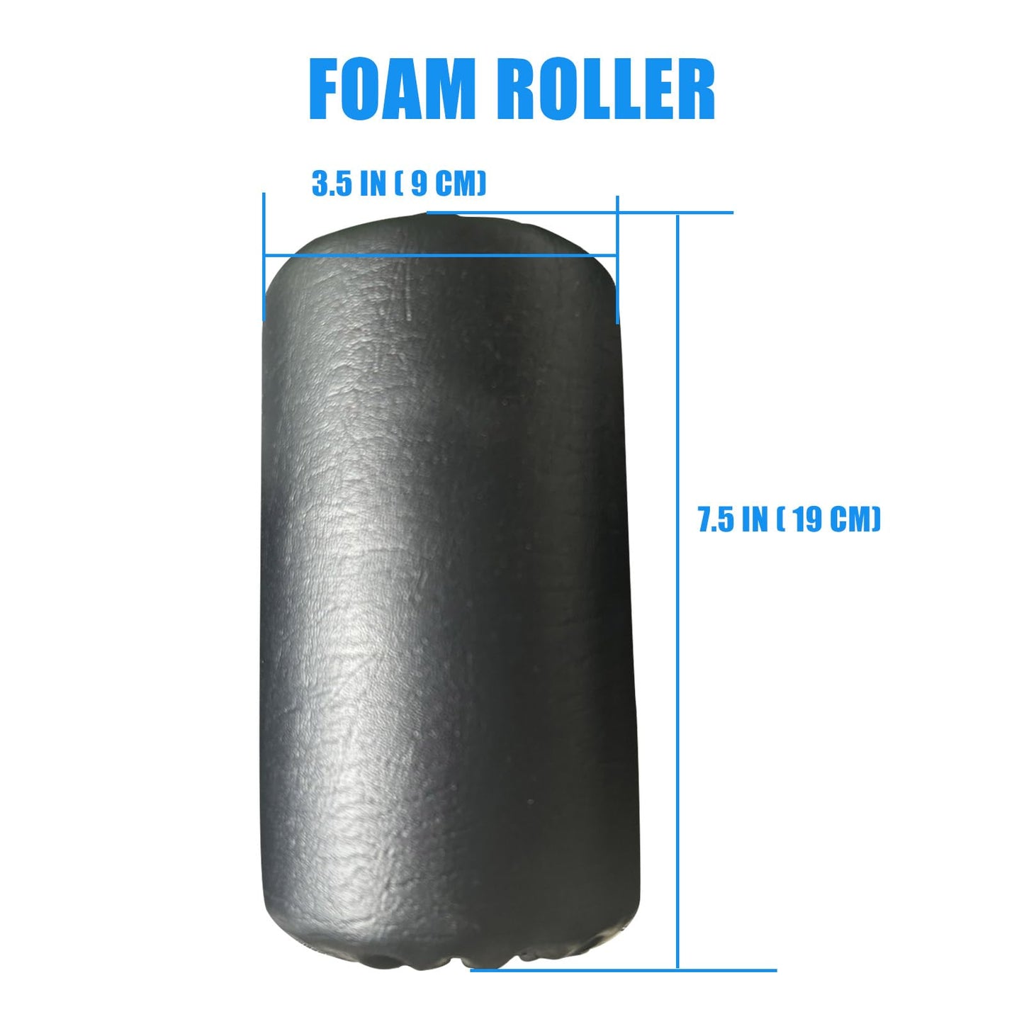 High Density Foam Roller, Replacement Foam Foot Pads for Home Gym Exercise Machines Equipments, Weight Bench Leg Extension Curl Attachment (Leather 7‘’)