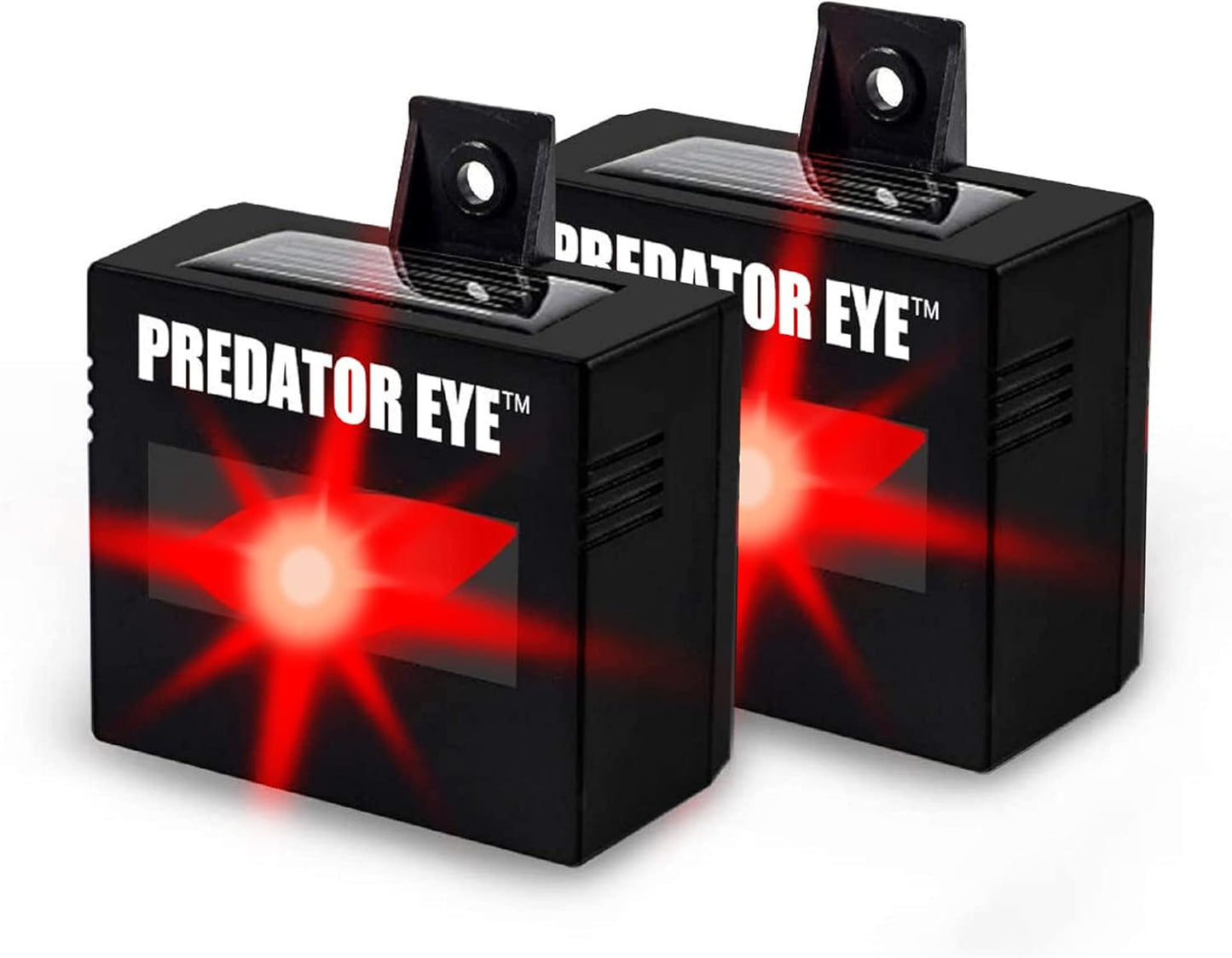 ASPECTEK Predator Eye Solar Animal Deterrent - 2 Pack Flashing Red Light Repeller for Coyotes, Deer, Raccoons | Outdoor Pest Control for Garden & Farm