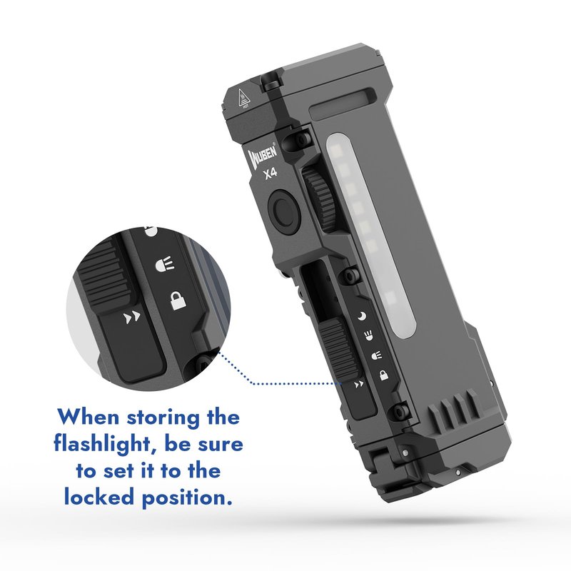 WUBEN X4 EDC Flat Flashlight with RGB Light, 1500 Lumens Mini Flashlight with Tactical Switch and Magnetic, IP68 Portable Pocket Clip USB C Flash Light for Camping, Checking, Emergencies