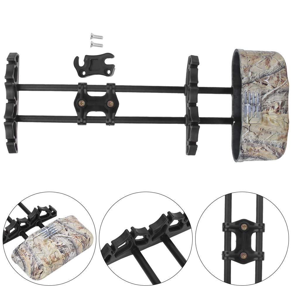 Sugoyi 5 Pcs Quick Release Compound Bow Quiver, Arrow Box, Archery Quiver, for Archery Arrow Storage(Camouflage)