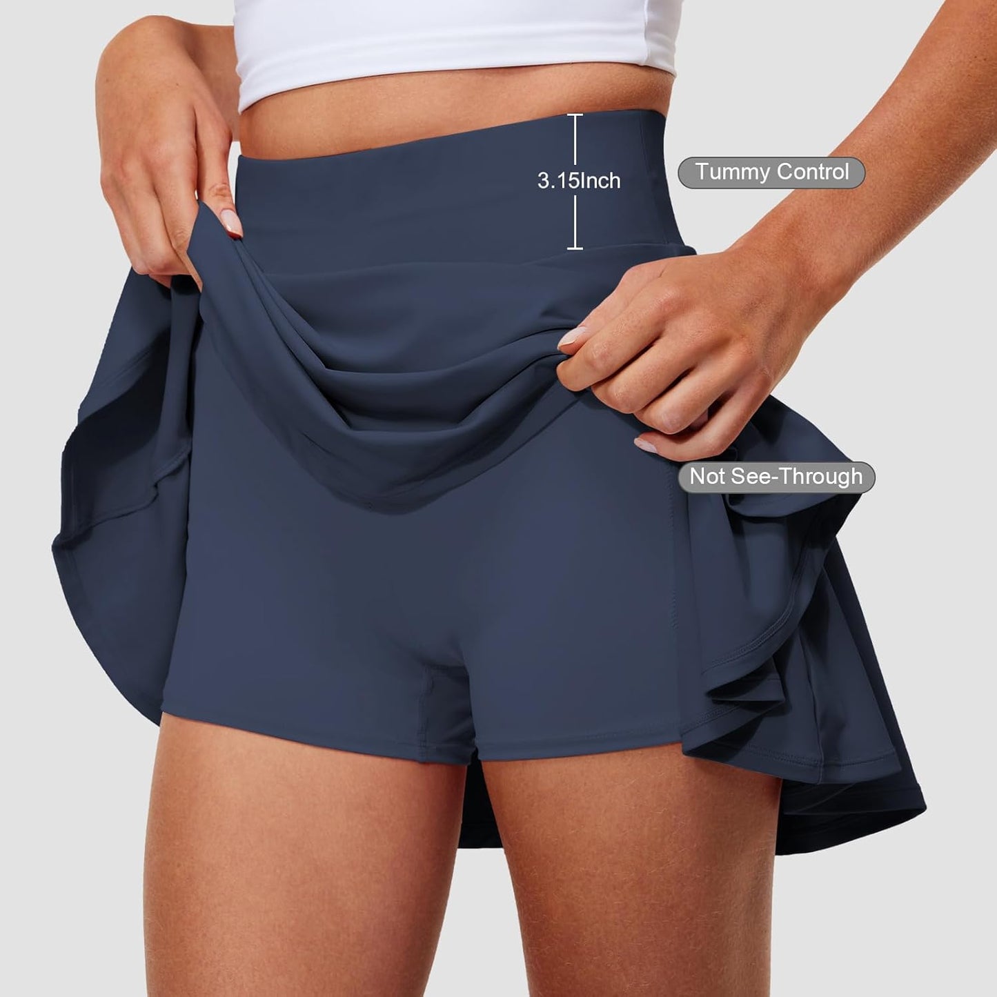 Pleated Tennis Skirts for Women - High Waisted Golf Skorts with Tummy Control & Pockets | Lightweight Design