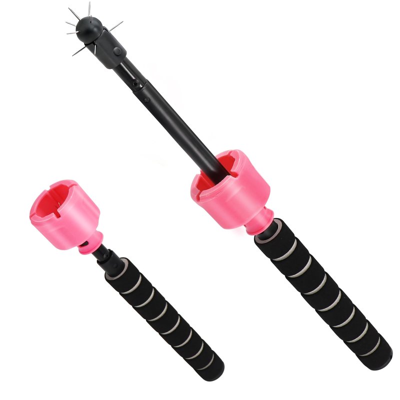 VIFUME Balloon Popper Tool with 360° Surround Tip, Telescopic Aluminum Rod (9–28.5 Inches), Adjustable Balloon Cleanup Stick with Safety Cap for Party & Event Decoration
