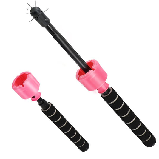 VIFUME Balloon Popper Tool with 360° Surround Tip, Telescopic Aluminum Rod (9–28.5 Inches), Adjustable Balloon Cleanup Stick with Safety Cap for Party & Event Decoration