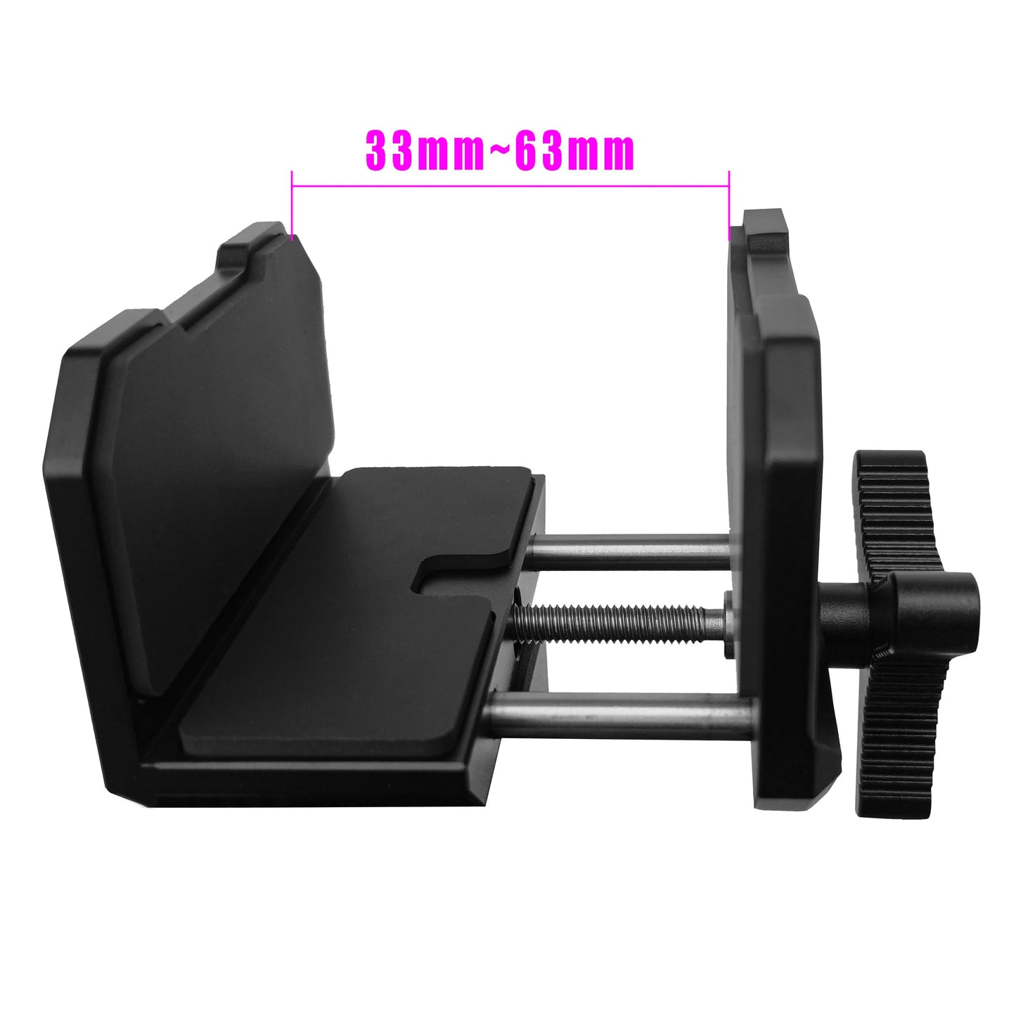 Rifle Saddle Clamp for Tripod with Arca-Swiss Quick Release Base, 1/4" & 3/8" Screw Hole Compatible, Heavy-Duty Shooting Support Mount for Hunting, Target Practice, Crossbow or Rifle Tripods