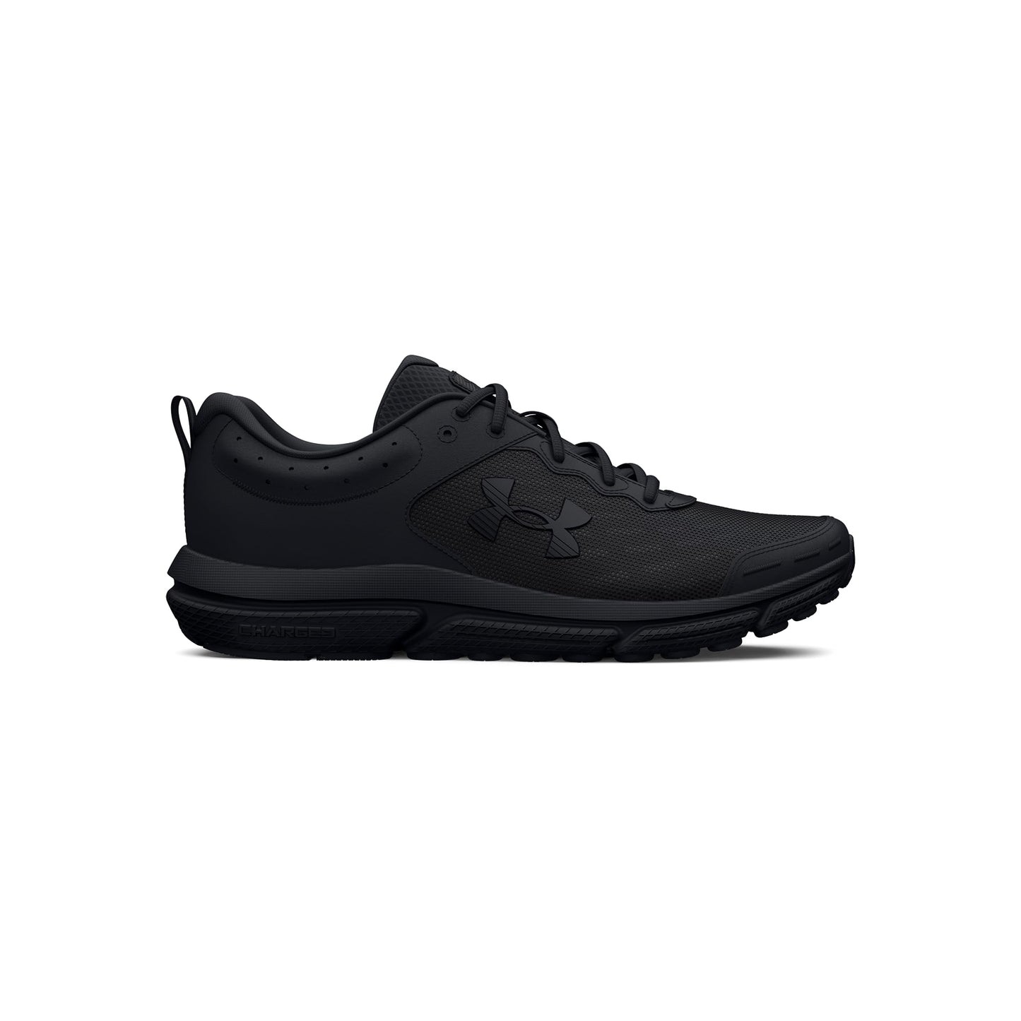 Under Armour Men's Charged Assert 10 Shoes, (002) Black/Black/Black, 8.5