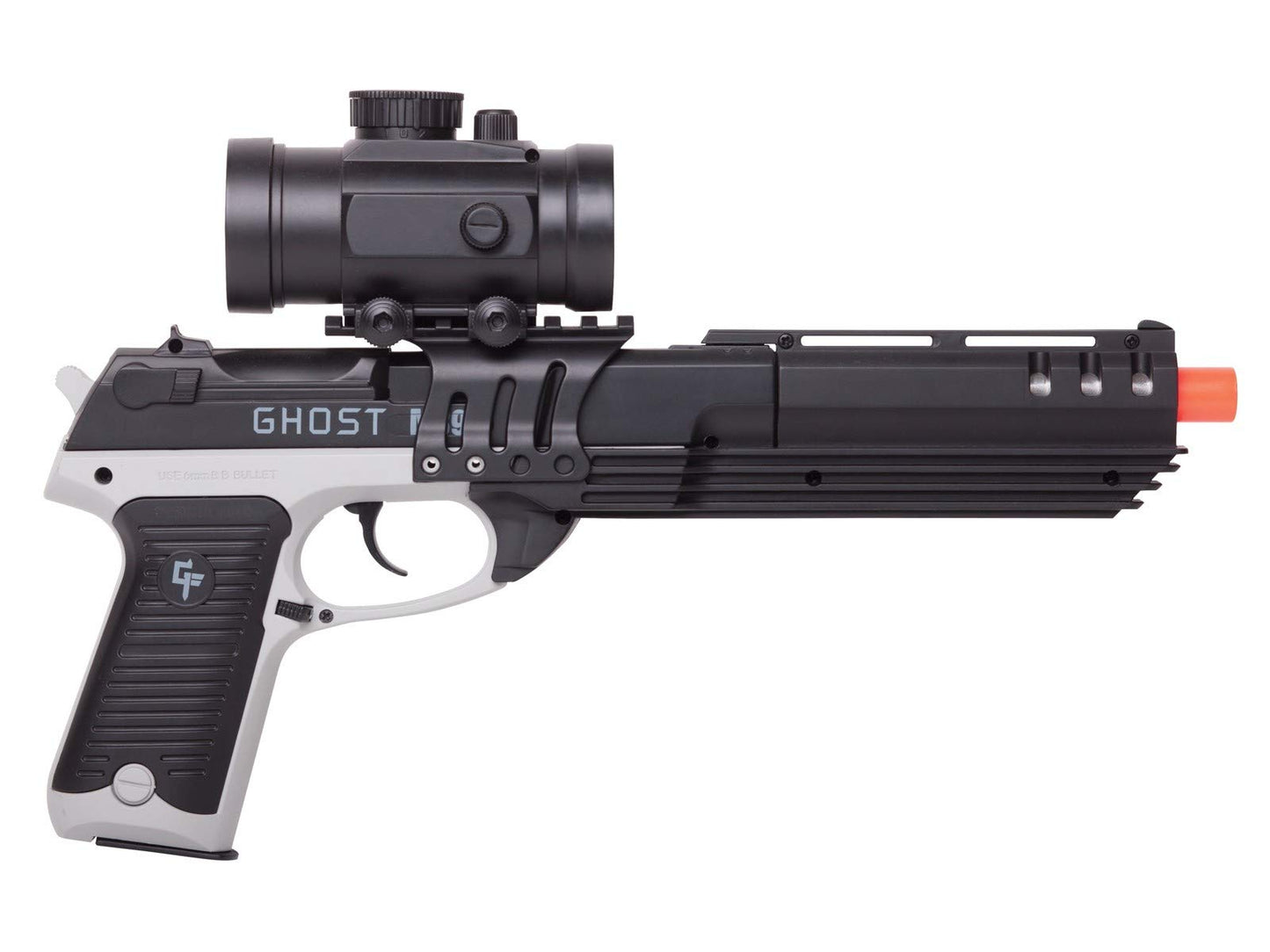 Game Face GFM39PG Ghost Mayhem Spring-Powered Single-Shot Airsoft Pistol