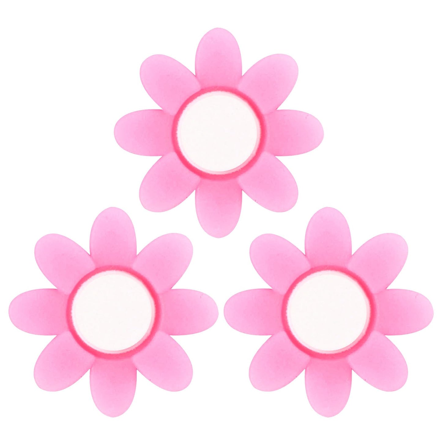 YELARXI Tennis Racket Vibration Dampener Soft Silicone Racket Shock Absorber, Fit for Tennis Racquet String - Flower Shaped (Light Pink, 3Pcs)