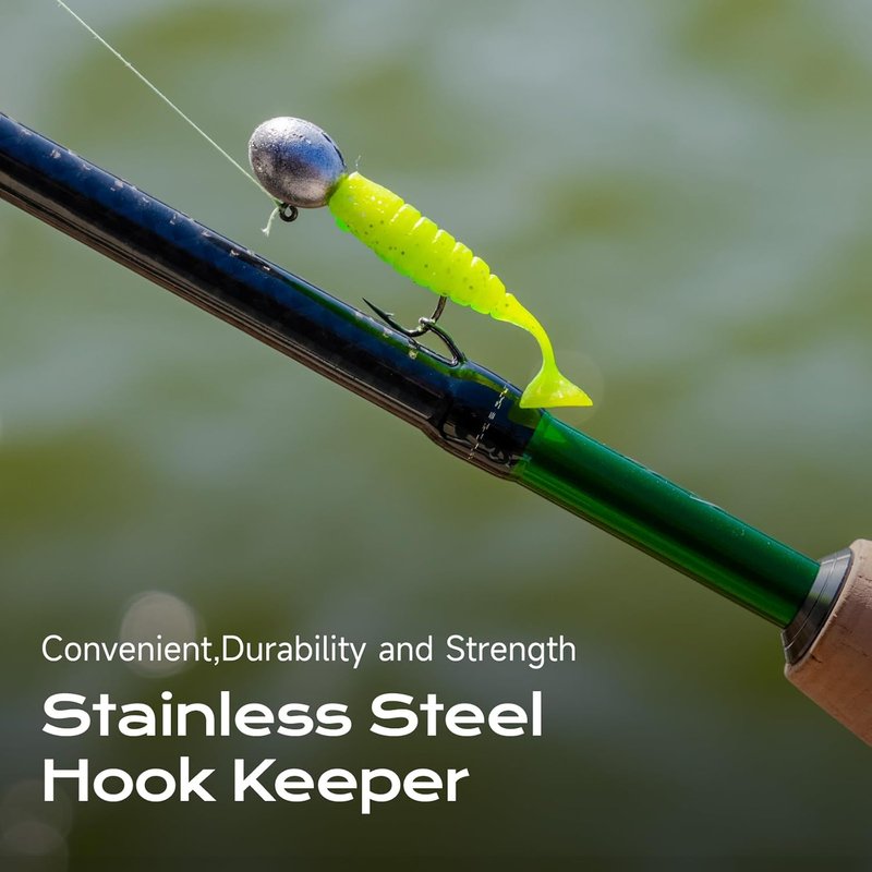 Ultralight Fishing Rod - HANDING M1 BFS 2-Piece Spinning & Baitcaster | 30T Carbon Fiber, AA Cork Handle, Perfect for Trout & Panfish
