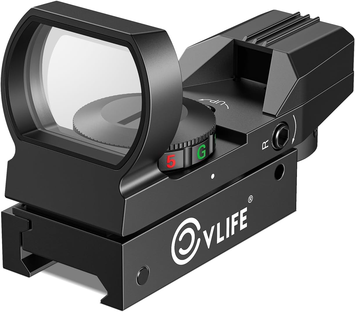 FoxSpook Green & Red Dot Sight - Motion Awake Multi Reticle Reflex Optics for Picatinny | 31×21mm Large Window