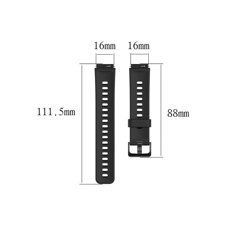 FitTurn [5Pack]16mm Bands for YOUSOKU H97 Pro/AKUMAKA CS5/BOCLOUD ZX19/FITVII Slim/KALINCO Slim/MorePro HM08/HENGTO H39 PLUS/BOCLOUD 1.45" Fitness Tracker, Colorful Silicone Wristband Adjustable Accessory Bands Strap