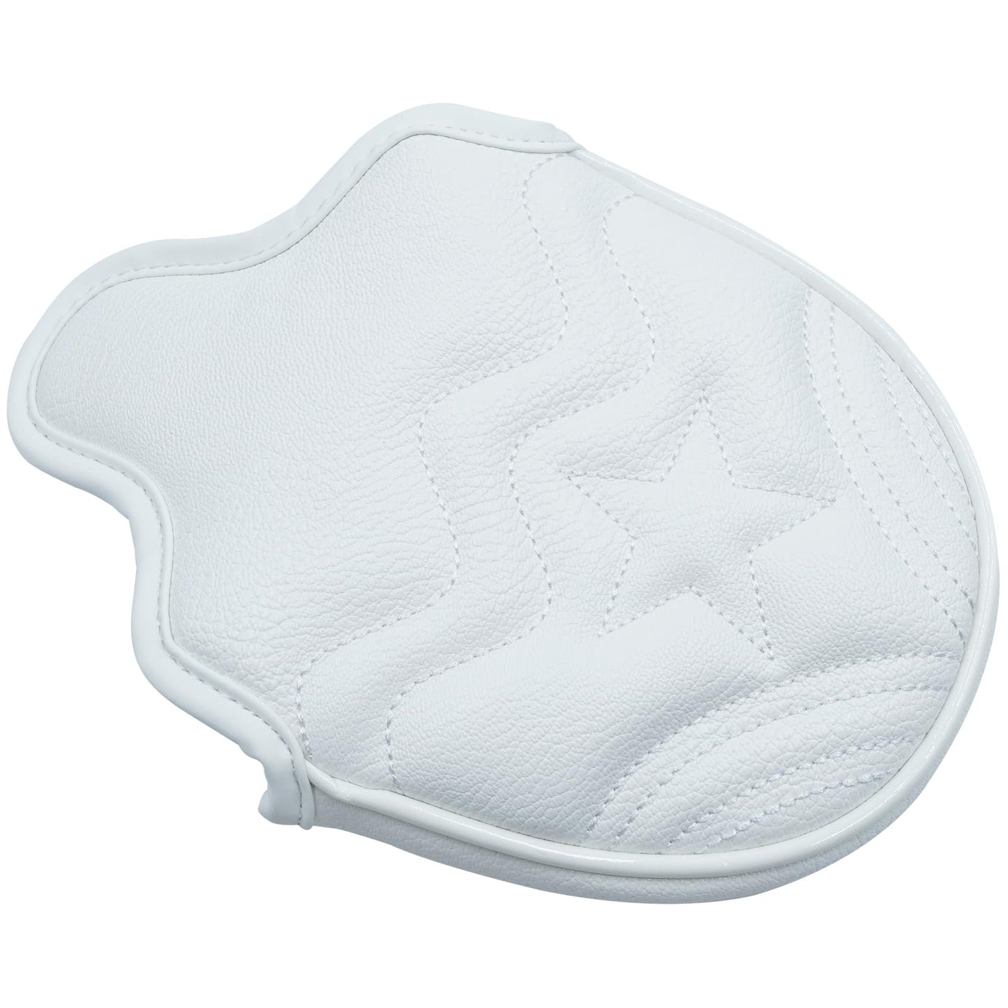 Gbourly Golf Club White Star Mallet Putter Cover PU Leather Headcover with Magnetic Closure