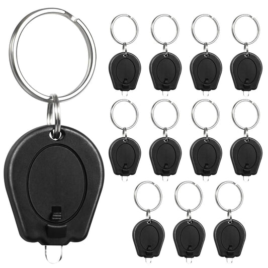 RaySoar 12 Pack Ultra Bright Mini LED Keychain Flashlight, Small Key Ring Flashlight, Portable LED Keychain Light