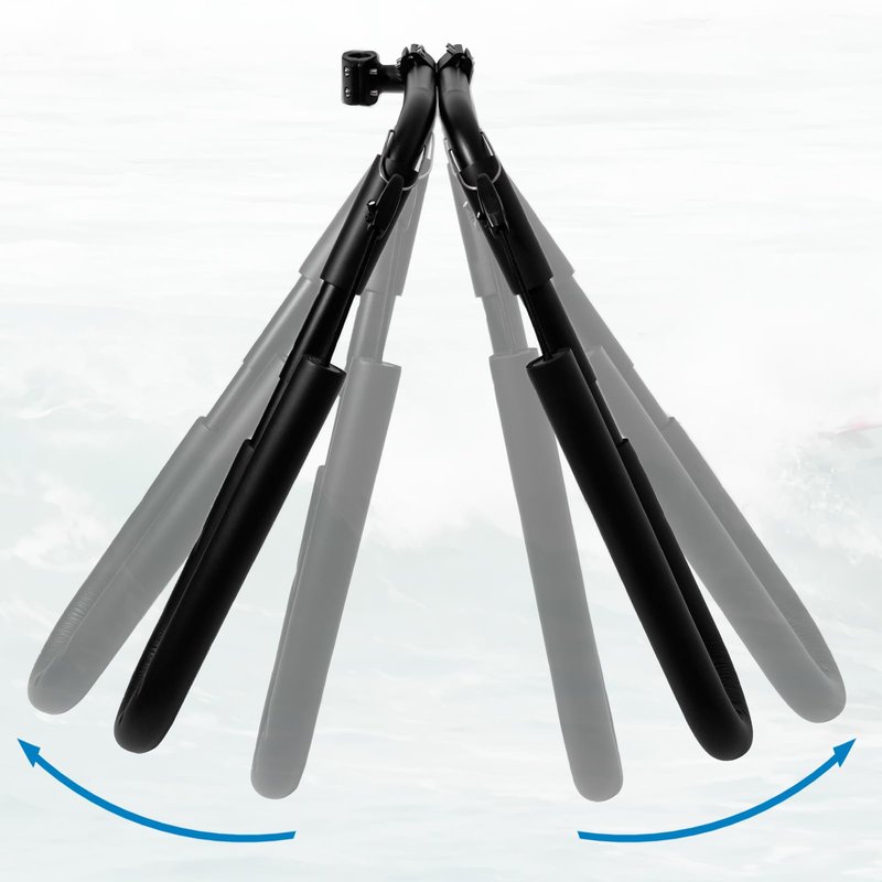 Surfboard Bike Rack, Adjustable Bike Surfboard Carrier Bracket, Compatible with Short Boards, Boogie Boards, Snowboards