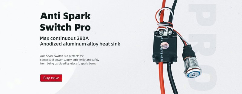 Anti-Spark Switch Smart Enhanced Version for Electric Skateboard/Ebike/Scooter/Robots ESC Automatic Switch