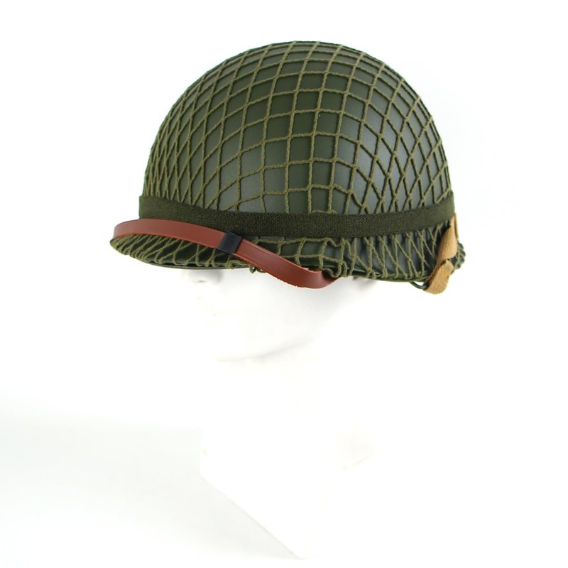 WW2 Version WWII US M1 Helmet Steel with Chin Strap Adjustable