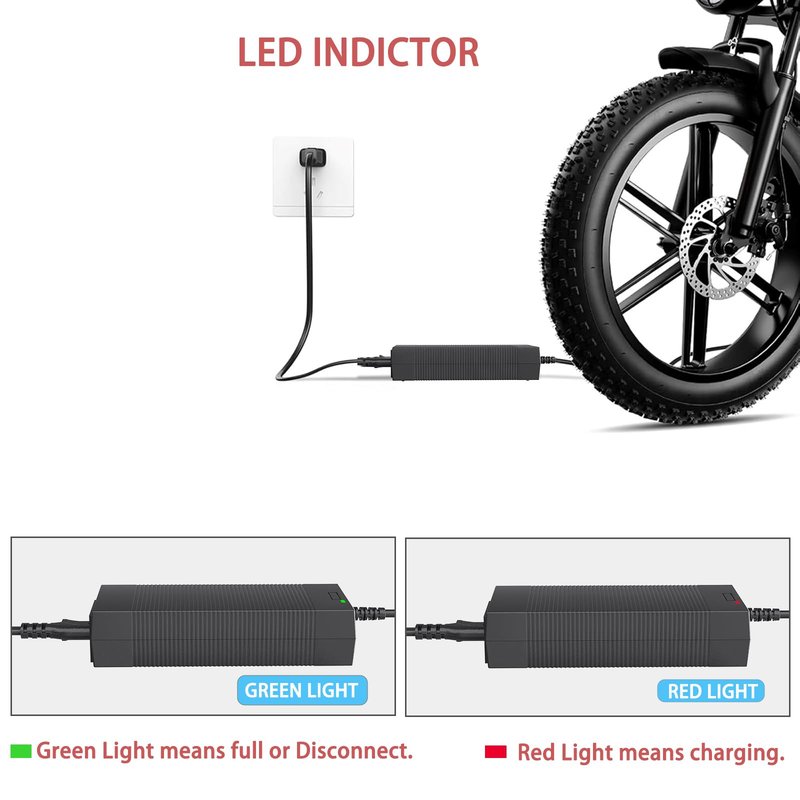 Qoovi UL Certified 42V 2A Electric Scooter Charger with 7-in-1 Plugs for Electric Bike 36V Lithium Battery,Compatible with Razor,Gotrax,Jetson,Voyage,Ninebot,Segway,Swagtron,Pocket Mod, Sports Mod