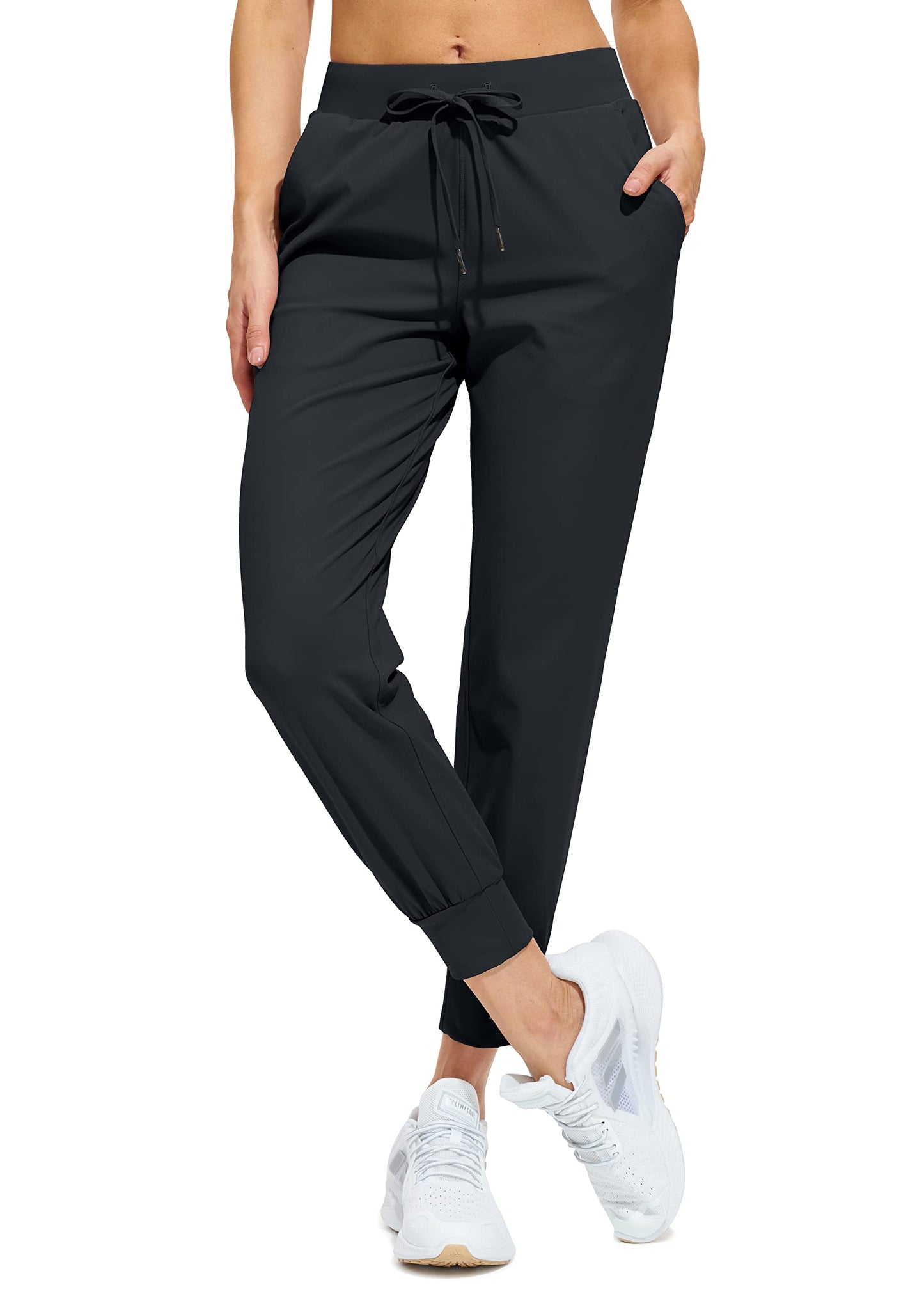 Libin Joggers for Women Tall/Regular/Petite Dance Sweatpants Athletic Workout Trousers Pants Tapered Casual Teacher Yoga Pants for Running Golf Work Cloths, Black M