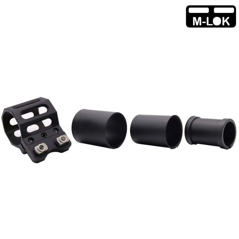 GOODTAC Offset Flashlight Ring Mount for Mlok Rail-3 Mounting Inserts Included (Black)