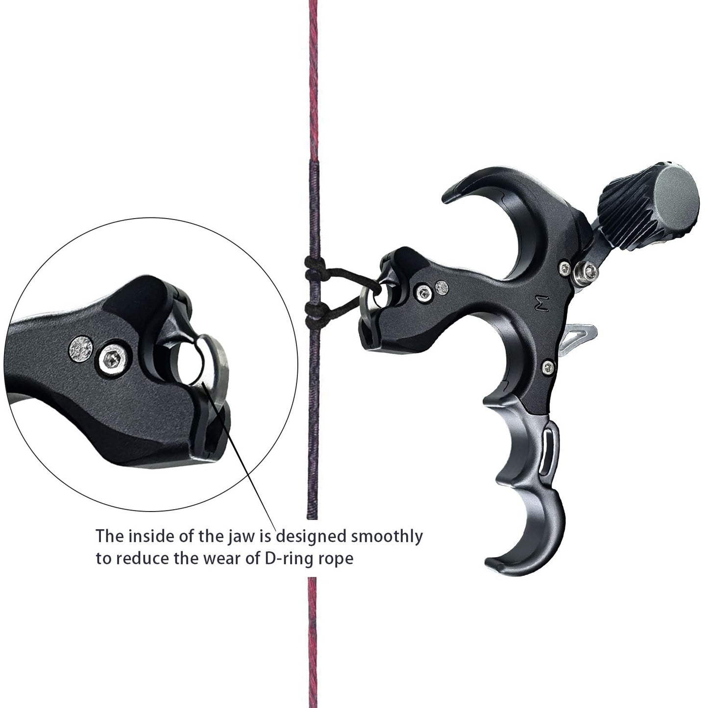 xxiaojun Compound Bow Aid Releaser with Wrist Straps and Adjustment Tool,Archery Release Aids with 3&4 Thumb Release Adjustable,Aluminum Alloy Aids.for Left and Right Handers.