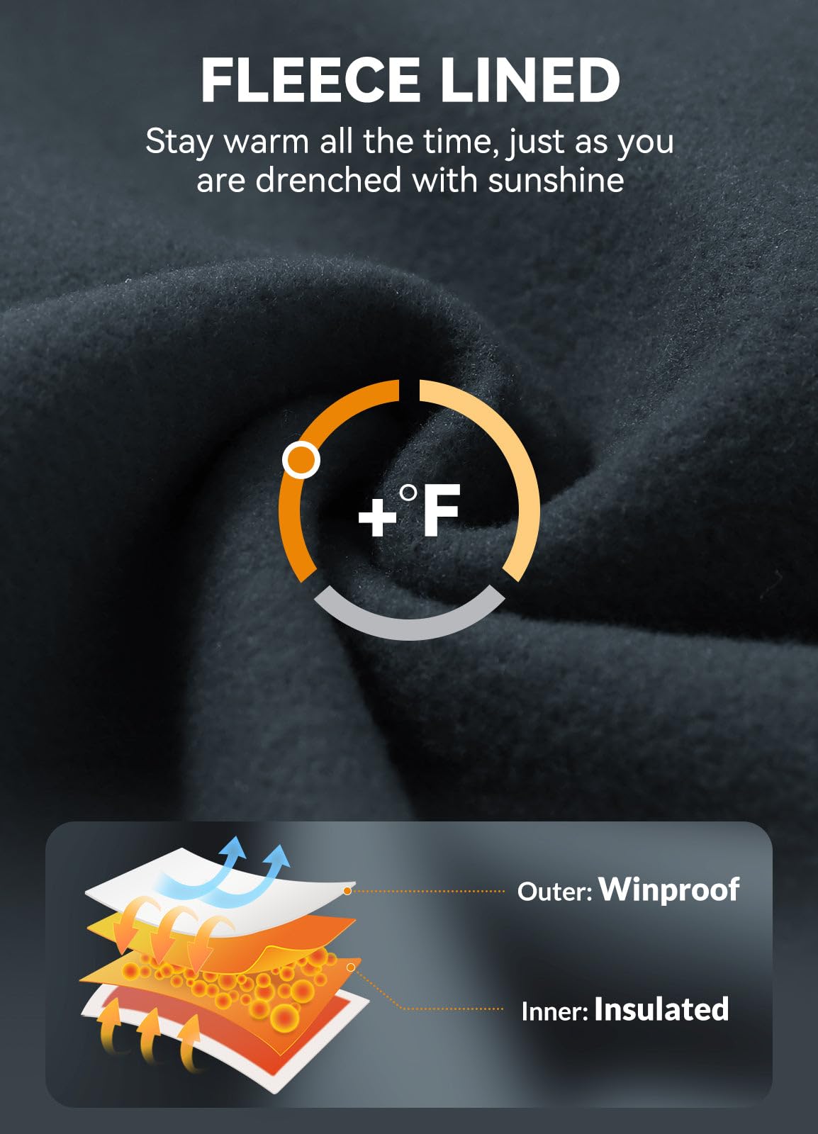 baleaf Fleece Lined Leggings for Women Water Resistant Thermal Hiking Pants Running Gear Skiing Tights Cold Weather Dark Grey M