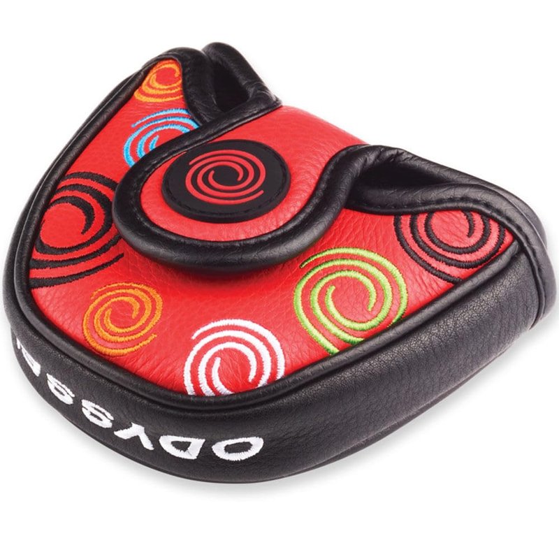 Odyssey Tour Swirl Putter Head Cover (Mallet, Standard, Red)