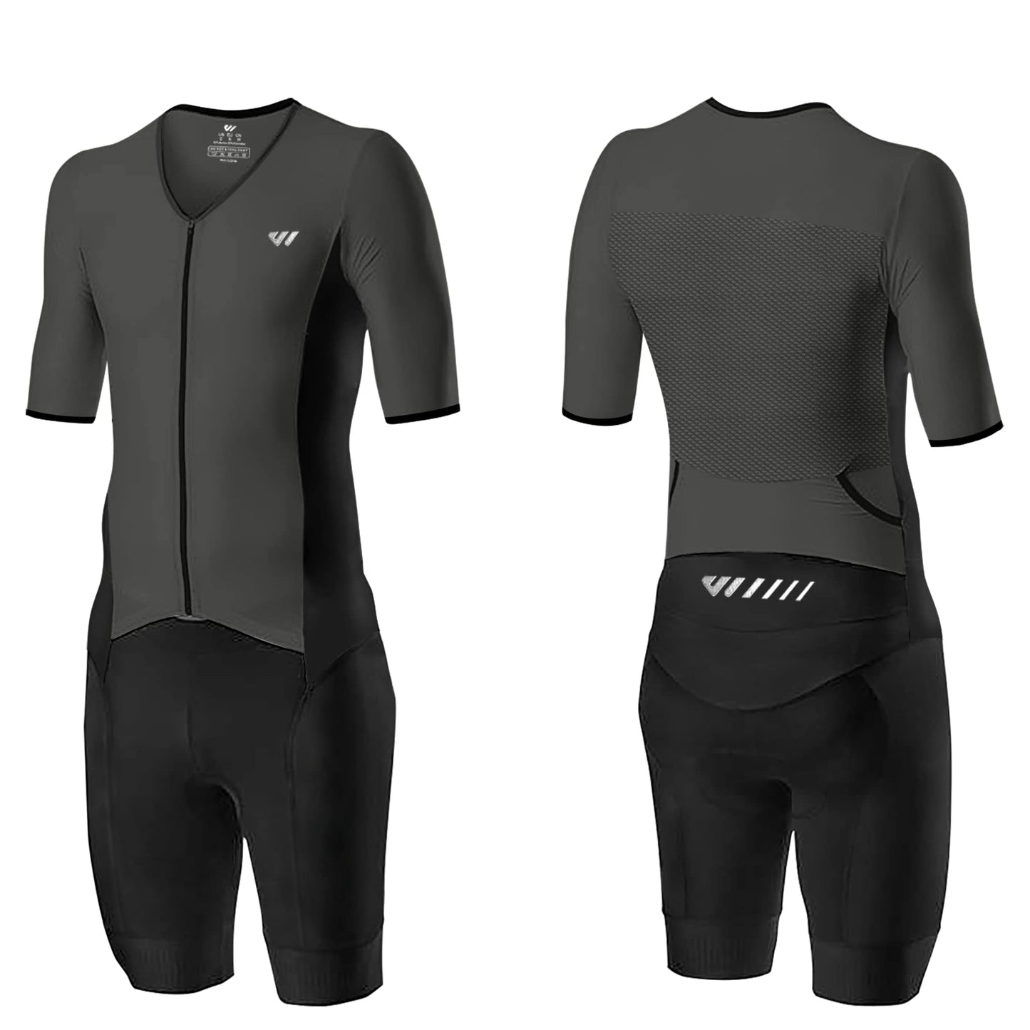 Lo.gas Logas Men‘s Triathlon Suit Trisuit Race Skinsuit Cycling Speed Suit Swimskin Bike Swim Run