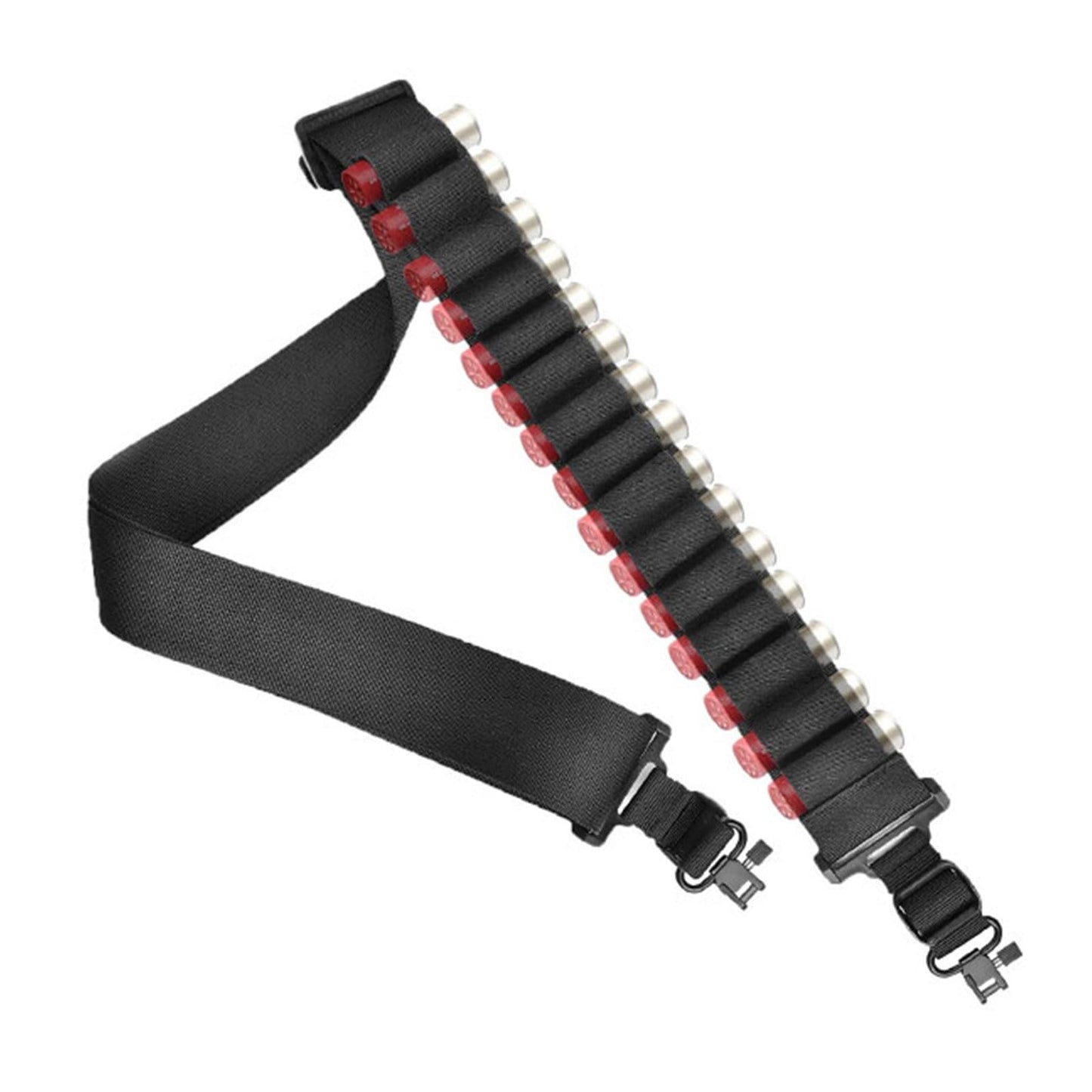ELVO Shotgun Sling with Shell Holder, 15-Round Gun Sling for 12 Gauge