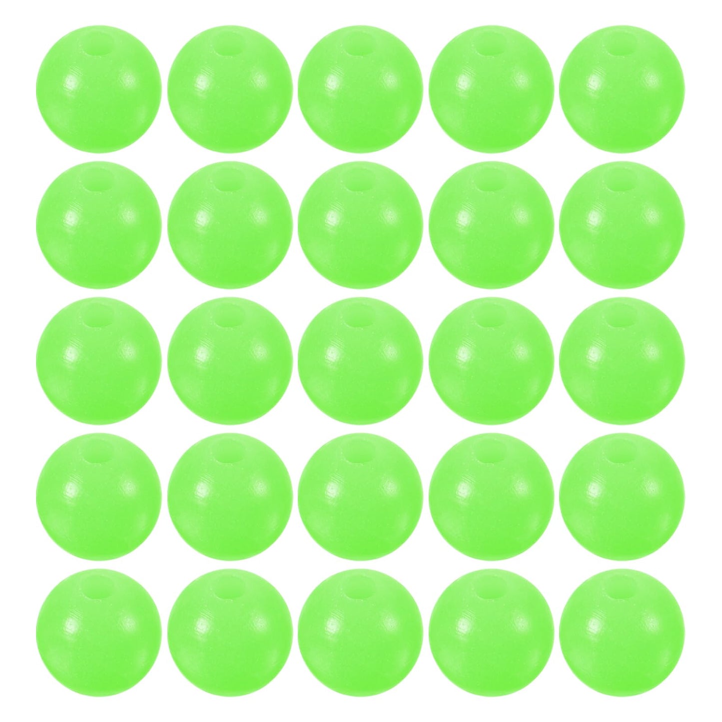 M METERXITY 200 Pcs Glow Fishing Beads - Plastic Luminous Round Soft Bait Egg Lure Rigs Apply to Outdoor Tackle Tool (8mm, Green)