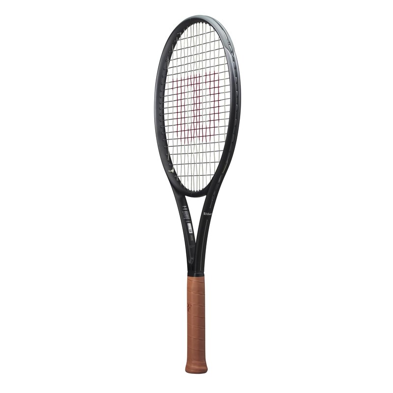 Wilson RF 01 Strung Performance Tennis Racket - Grip Size 2-4 1/4", Strung with Sensation 16 Natural at Mid Range Tension