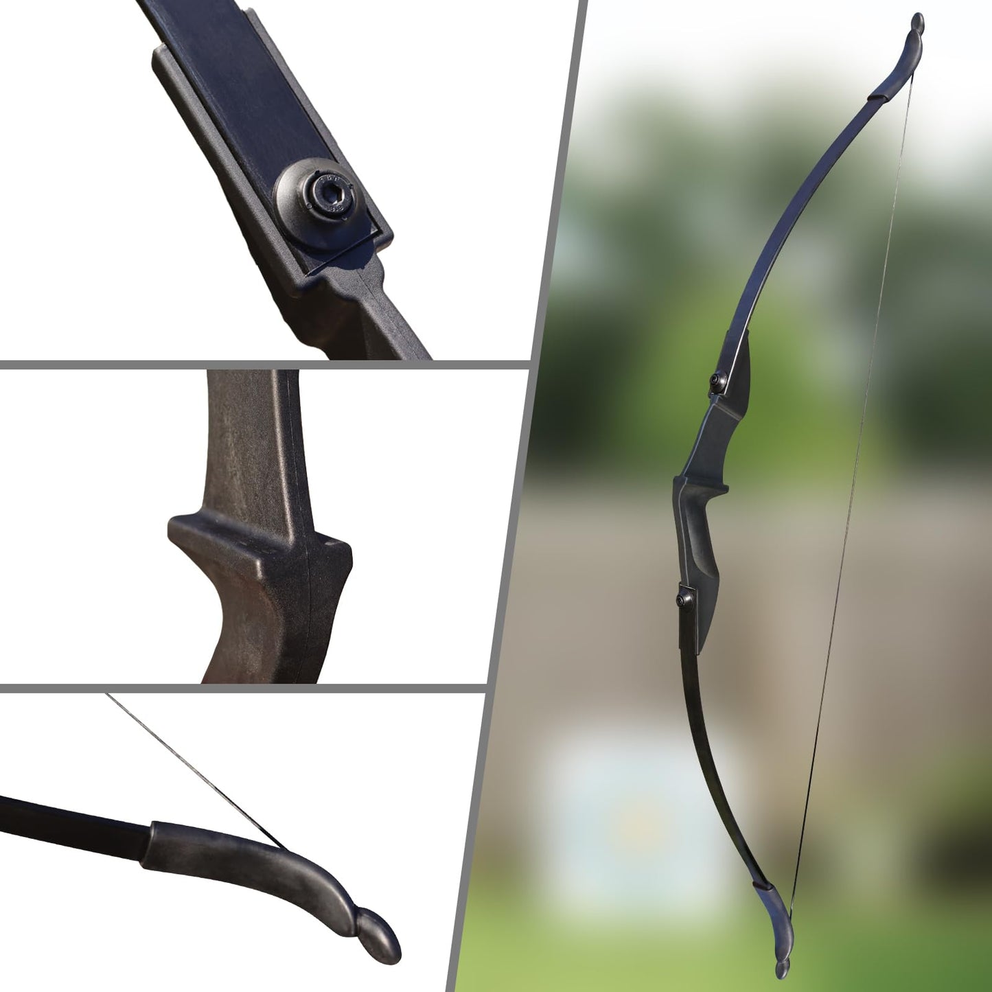 IS-TONGTU Archery Recurve Bow Set, Bow and Arrow Set for Adult Beginner & Youth, Right and Left Handed, Takedown Recurve Bow 30lb 40lb, arco y flecha, Bow Kit with 6pcs Arrows (30LBS)