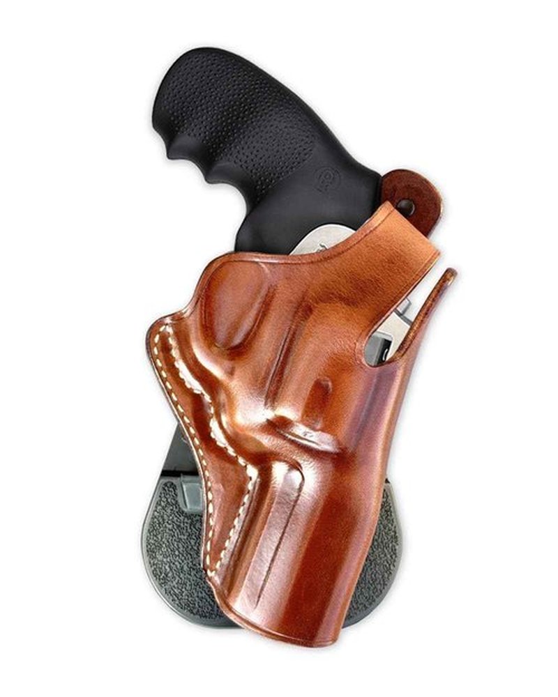 MASC Leather Paddle Holster (OWB) with Thumb Break, Fits Colt King Cobra 357 Mag 6-Shot 3" Barrel, Right Hand Draw Brown Color #1631#