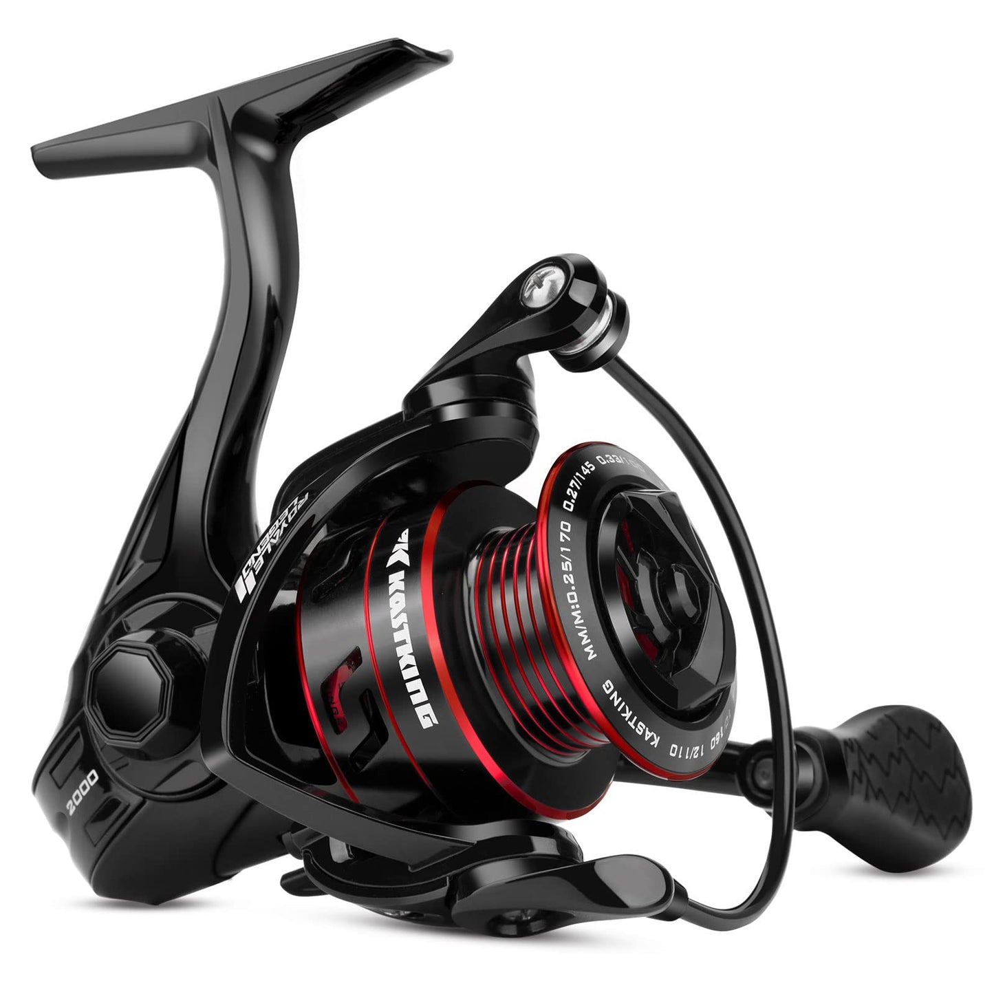 KastKing Royale Legend Fishing Reel, 20 Size, Black, 5.2:1, 5+1 BB