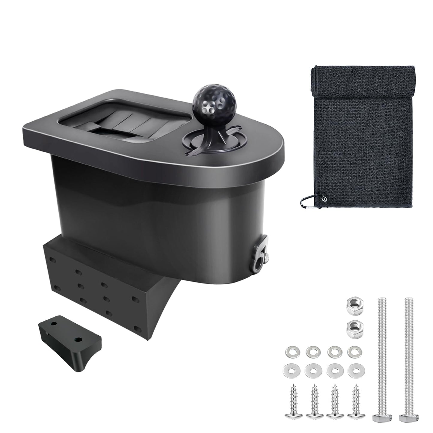 Orle Oko Golf Cart Ball Washer and Club Cleaner Kit, Golf Ball Cleaner and Club Head Washer with Golf Towel, Universal Golf Ball Washer Cleaner for EZGO, Club Car, Yamaha, Advanced EV, Star EV