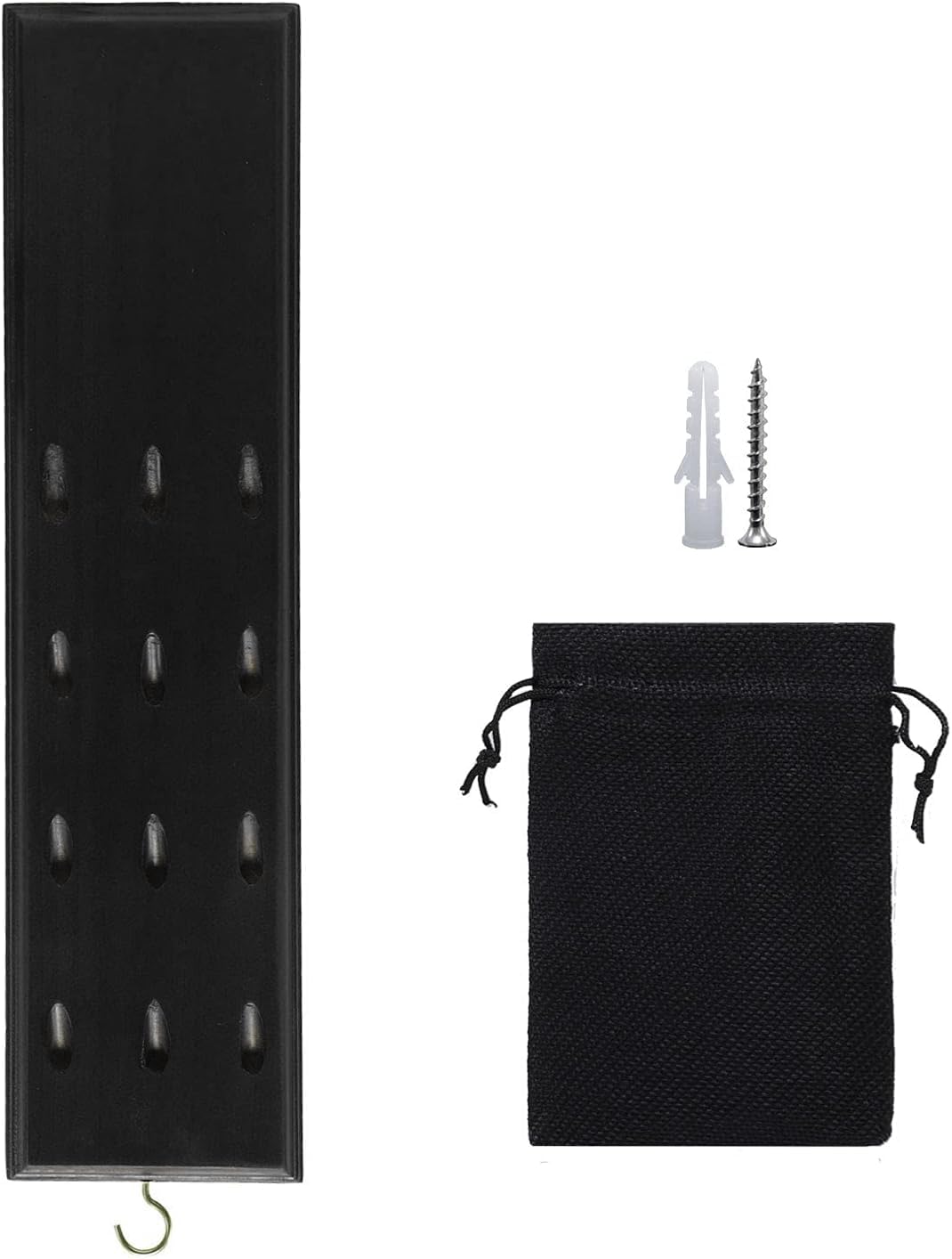 FDLS Wall Mounted Darts Holder, Displays 12 Steel/Soft Tip Darts with Bag